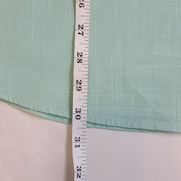 Coof Andy Tunic Shirt, Men 3XL, Mint Green,Cotton, Long Sleeve, Lightweight, EUC - Picture 13 of 13